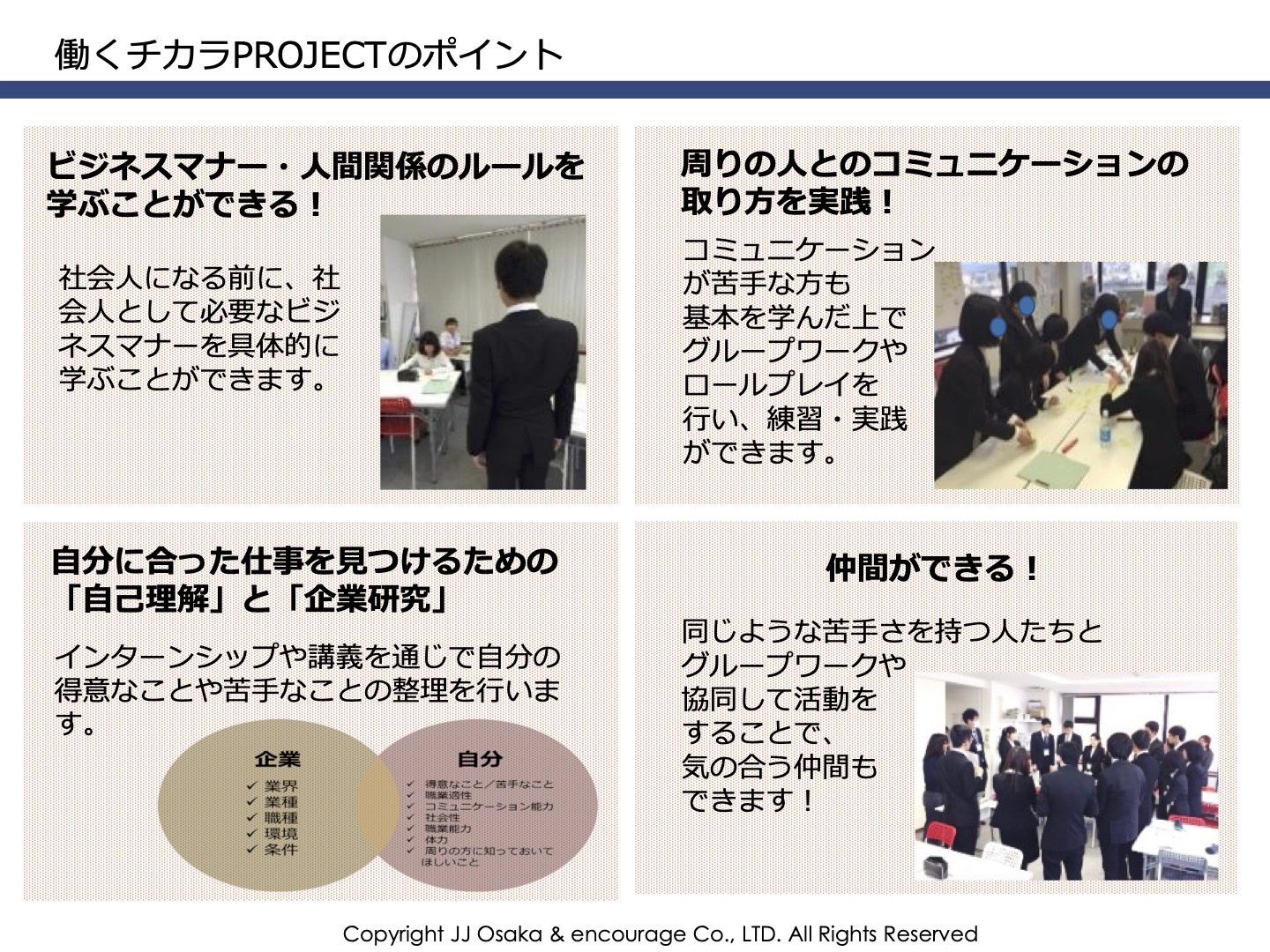 学生就活サポート 大阪府高槻 茨木 十三の障害就労支援 就労移行支援事業所ジョブジョイントおおさか